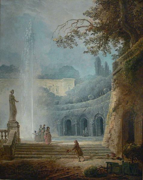 Hubert Robert Robert The Fountain Kimbell Germany oil painting art